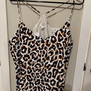 J. Crew Animal Print Strappy camisole top